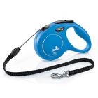 Flexi New Classic Cord Dog Lead, Blue 20kg - Medium, 5m (16ft)