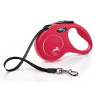 Flexi New Classic Tape Dog Lead, Red 15kg - Small, 5m (16ft)