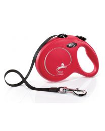 Flexi New Classic Tape Dog Lead, Red 50kg - Large, 5m (16ft)